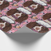 Englischer Springer Spaniel Geschenkpapier (Ecke)