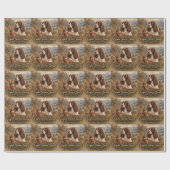 Englischer Springer Spaniel Geschenkpapier (Flach)