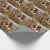 Englischer Springer Spaniel Geschenkpapier (Ecke)