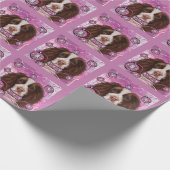 ENGLISCHER SPRINGER SPANIEL GESCHENKPAPIER (Ecke)