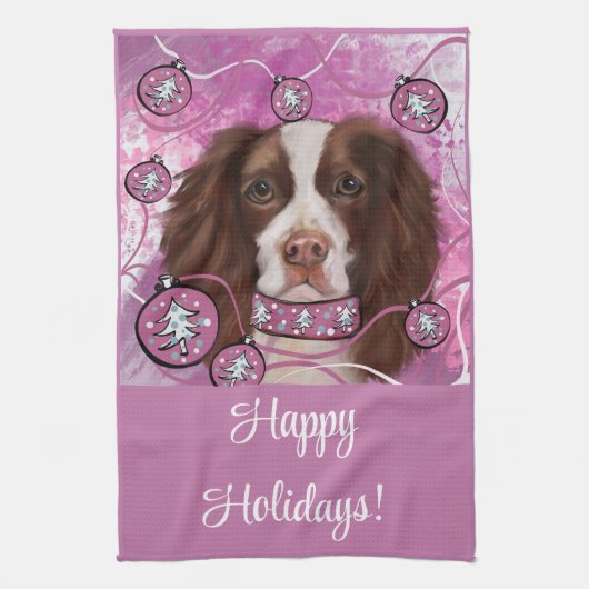 ENGLISCHER SPRINGER SPANIEL GESCHIRRTUCH (Vertikal)