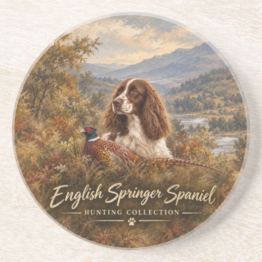 Englischer Springer Spaniel  Getränkeuntersetzer (Vorne)