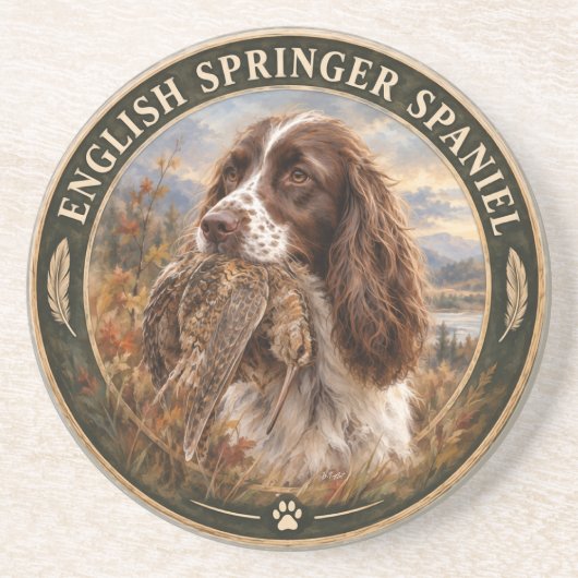 Englischer Springer Spaniel Getränkeuntersetzer (Vorne)