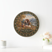 Englischer Springer Spaniel Große Wanduhr (Zuhause)
