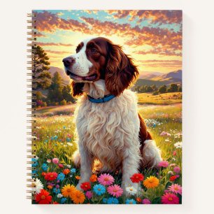 Englischer Springer Spaniel Hund Notizblock