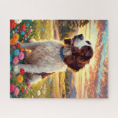 Englischer Springer Spaniel Hund Puzzle (Horizontal)