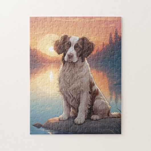 Englischer Springer Spaniel Hund Puzzle (Vertikal)