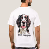 Englischer Springer Spaniel Hund T-Shirt (Rückseite)