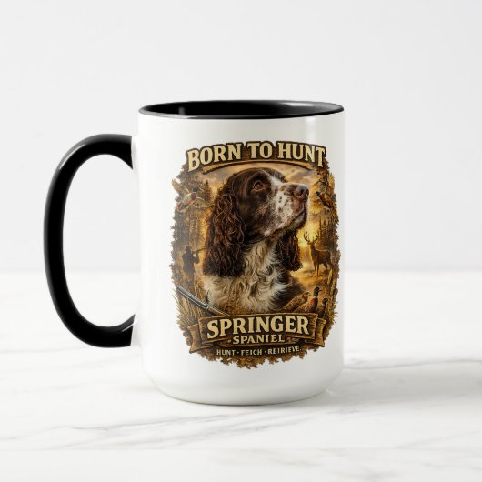 Englischer Springer Spaniel Jagdhund Tasse (Links)