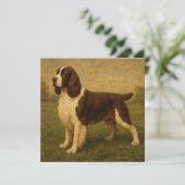 Englischer Springer Spaniel Karte (Stehend Vorderseite)