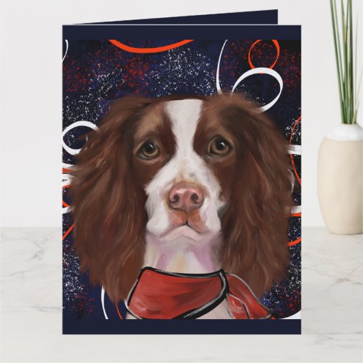 ENGLISCHER SPRINGER SPANIEL KARTE (Vorderseite)