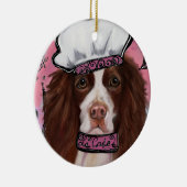 Englischer Springer Spaniel Keramik Ornament (Rechts)