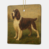 Englischer Springer Spaniel Keramikornament (Links)