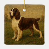 Englischer Springer Spaniel Keramikornament (Rückseite)