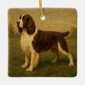 Englischer Springer Spaniel Keramikornament (Vorderseite)