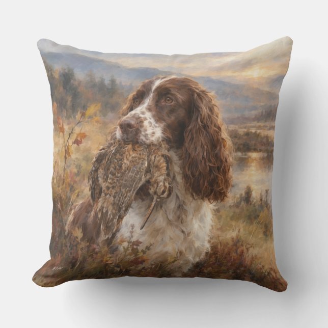 Englischer Springer Spaniel  Kissen (Vorderseite)