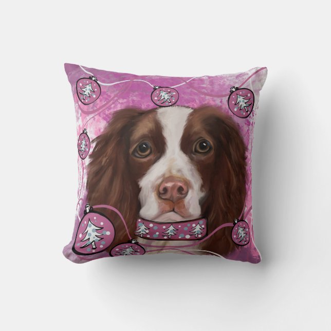 ENGLISCHER SPRINGER SPANIEL   KISSEN (Vorderseite)