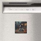 Englischer Springer Spaniel Kürbisse Halloween Gru Magnet (In Situ (Geschirrspüler))