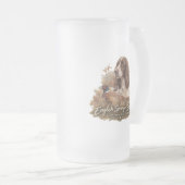 Englischer Springer Spaniel Mattglas Bierglas (VorderseiteRechts)