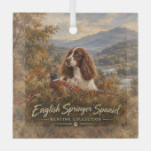 Englischer Springer Spaniel Ornament Aus Glas (Vorderseite)
