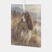 Englischer Springer Spaniel Ornament Aus Glas (Vorderseite links)