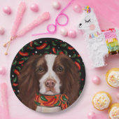 Englischer Springer Spaniel Pappteller (Party)