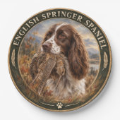Englischer Springer Spaniel Pappteller (Vorderseite)