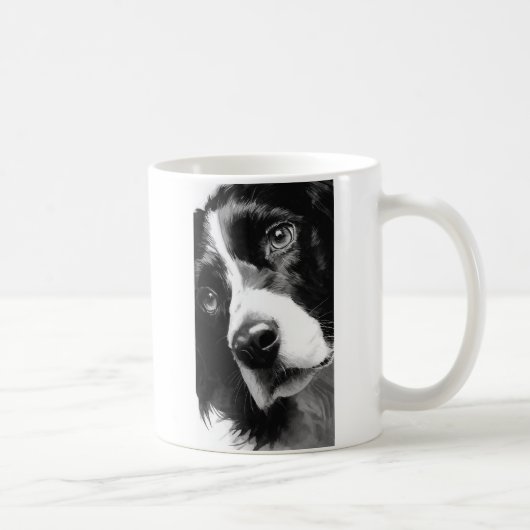 Englischer Springer Spaniel Portrait  Kaffeetasse (Rechts)