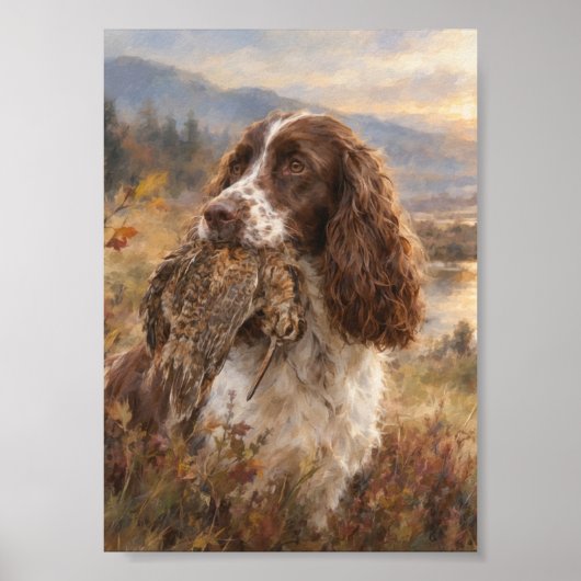 Englischer Springer Spaniel Poster (Vorne)