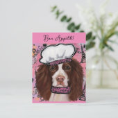 Englischer Springer Spaniel Postkarte (Stehend Vorderseite)