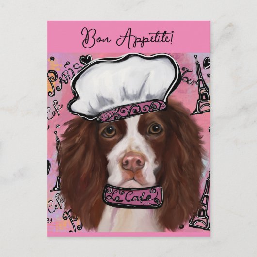 Englischer Springer Spaniel Postkarte (Vorderseite)