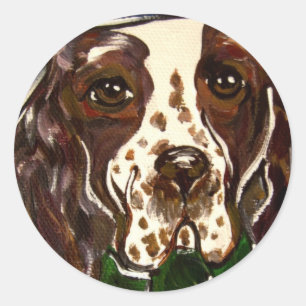 Englischer Springer Spaniel Runder Aufkleber