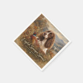Englischer Springer Spaniel Serviette (Ecke)