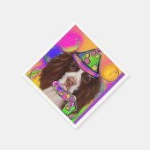 Englischer Springer Spaniel Serviette (Ecke)