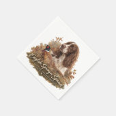 Englischer Springer Spaniel Serviette (Ecke)