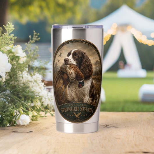 Englischer Springer Spaniel  Thermobecher (Hochzeit (gedreht))