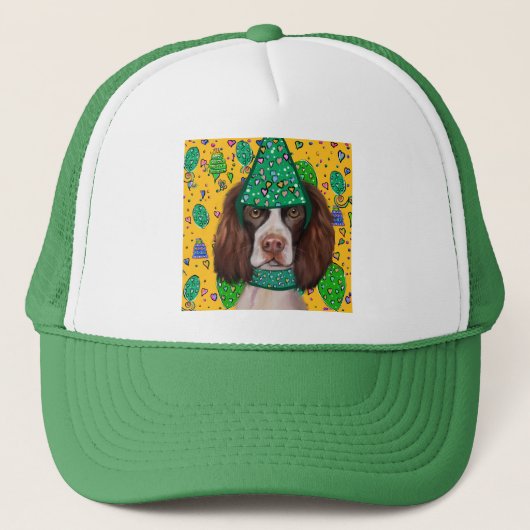 Englischer Springer Spaniel Truckerkappe (Vorderseite)