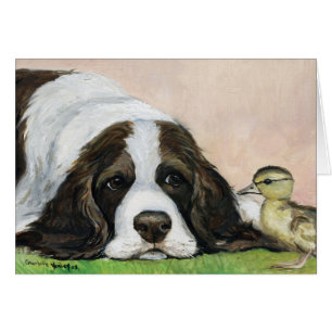 "Englischer Springer-Spaniel-und Entlein-"