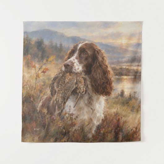 Englischer Springer Spaniel  Wandteppich (Vorderseite)