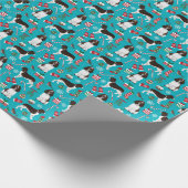 Englischer Springer Spaniel Weihnachtsgeschenk Geschenkpapier (Ecke)