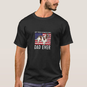 Englischer Springer Spanier Vater Usa American Fla T-Shirt