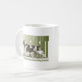 Englischer Springerspaniel-Bewegung Kaffeetasse (Vorderseite Links)