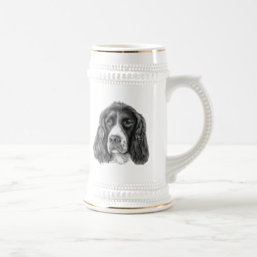 Englischer SpringerSpaniel Bierglas (Rechts)