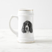 Englischer SpringerSpaniel Bierglas (Links)