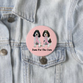 Englischer Springerspaniel-Brustkrebs-Knopf Button (Beispiel)