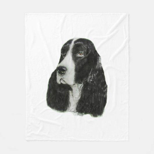 Englischer SpringerSpaniel Fleecedecke (Vorderseite)