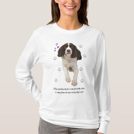 Englischer Springerspaniel-Hund T-Shirt (Vorderseite)