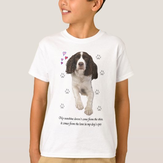 Englischer Springerspaniel-Hund T-Shirt (Vorderseite)