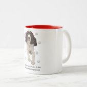 Englischer Springerspaniel-Hund Zweifarbige Tasse (VorderseiteRechts)
