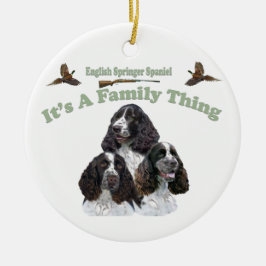Englischer SpringerSpaniel ist es eine Keramikornament